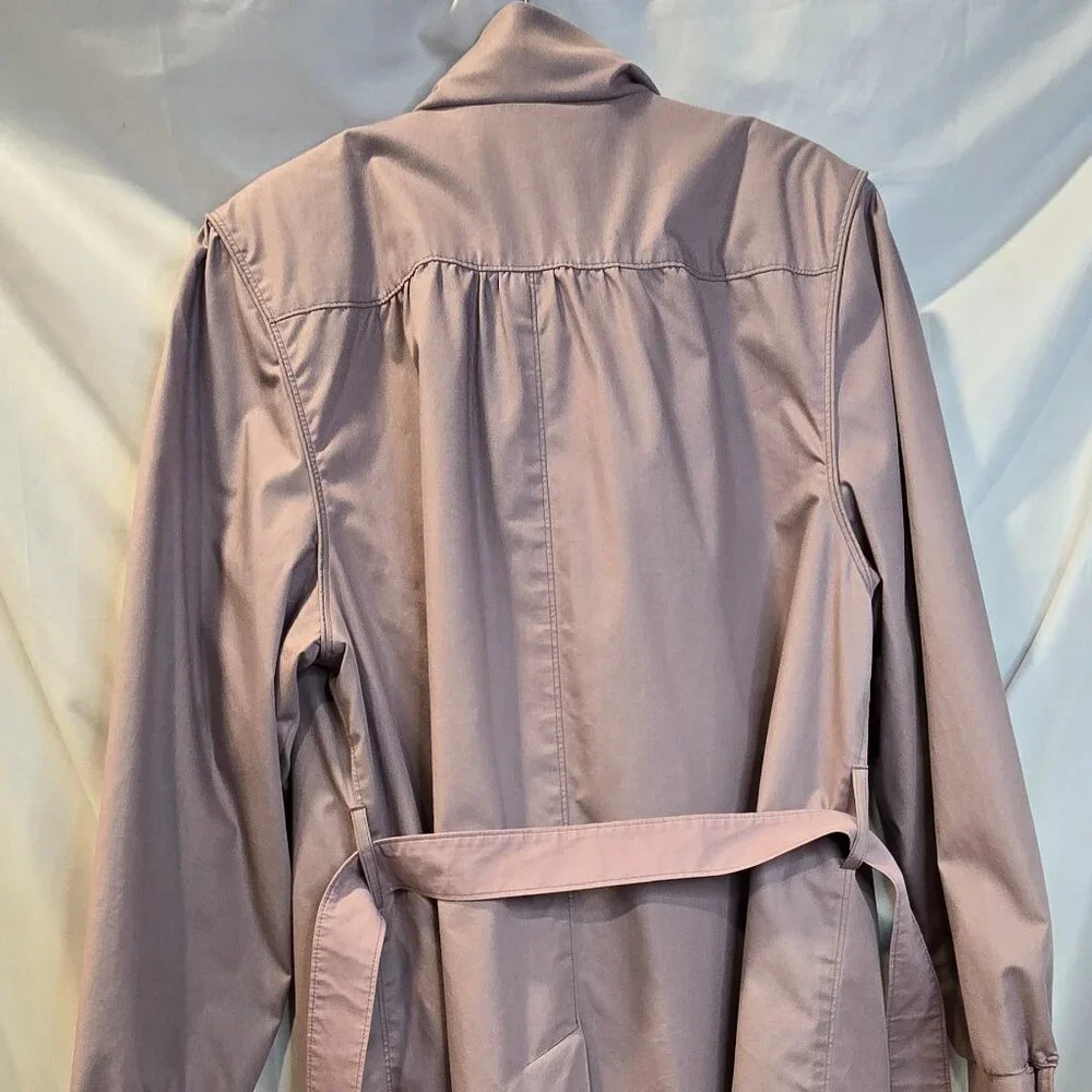 Vintage London Fog Maincoat Trench Coat Women's Pastal Purple Size 14 - Picture 12 of 12